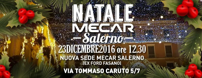 Il 23 Dicembre, festeggia il Natale con Mecar !