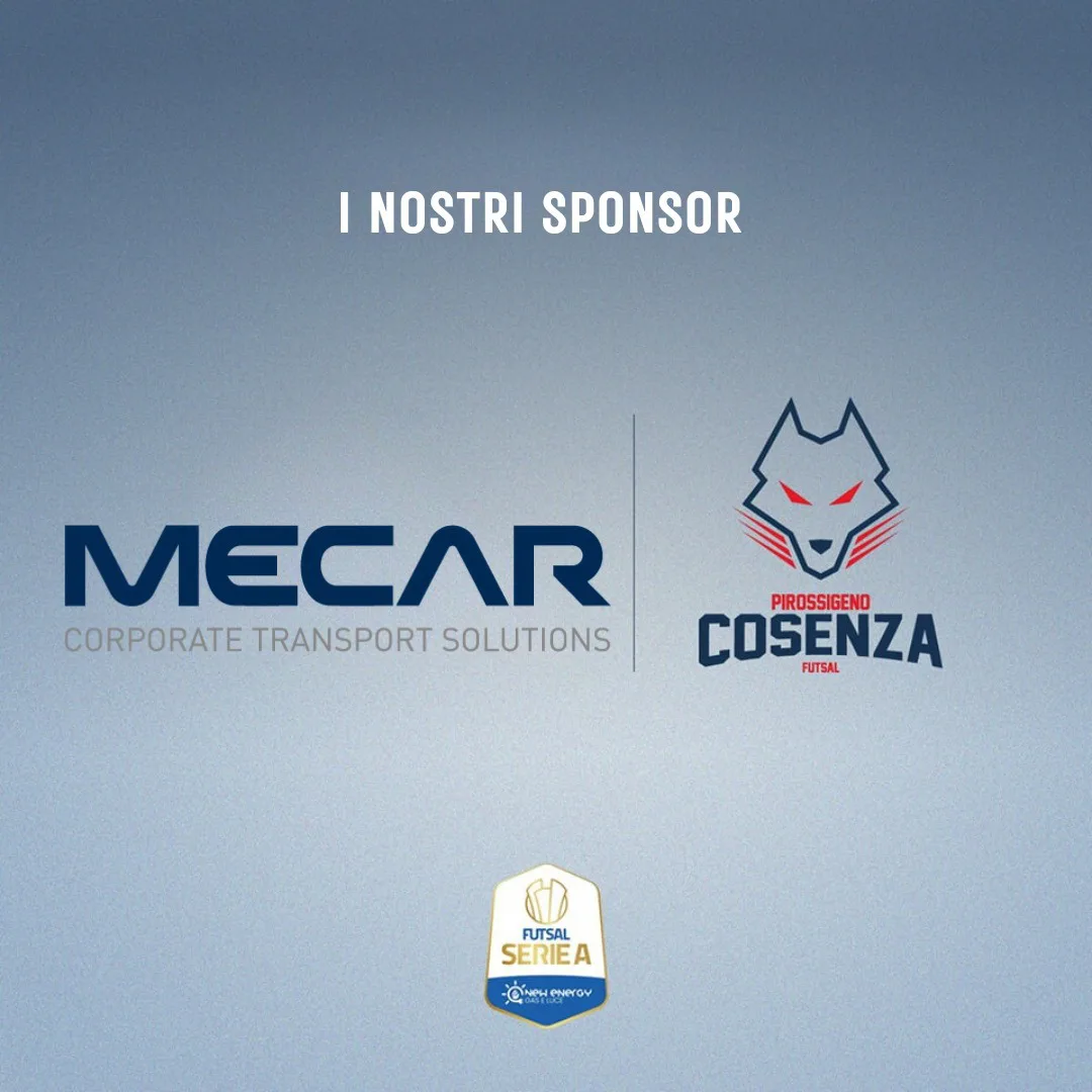 Futsal Calcio a Cinque: Mecar partner ufficiale di Pirossigeno Cosenza per la stagione sportiva 2023-2024